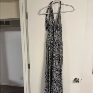 LASCANA Blue and Cream Patterned Garment